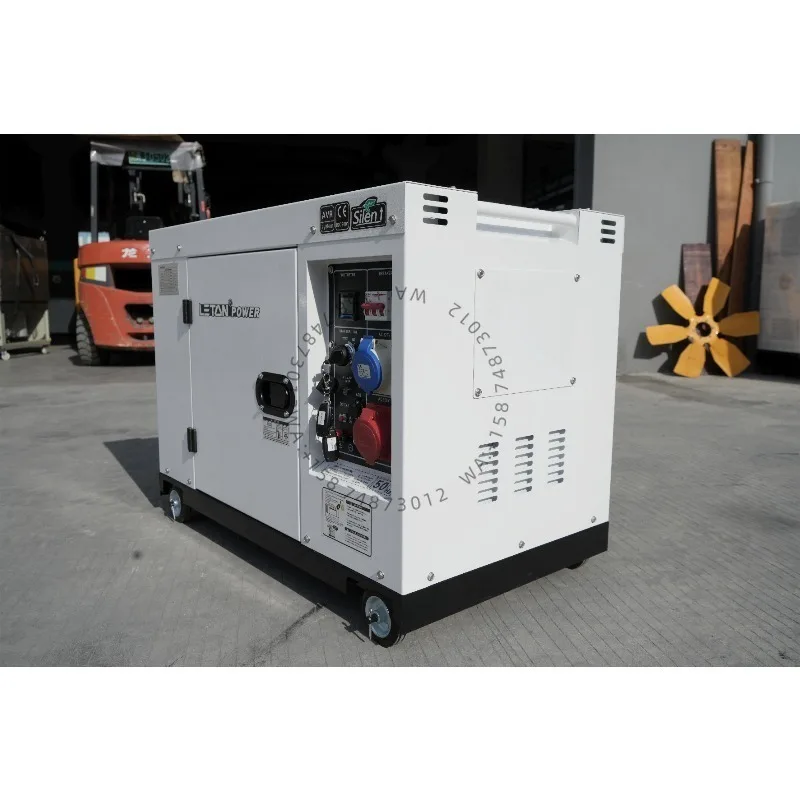 Standby 3KW Silent Die sel Electric Generator 10KW 12KVA 220V/380V 60Hz 1/3 Phase Soundproof 10KW ATS Option Electric PowerPlant