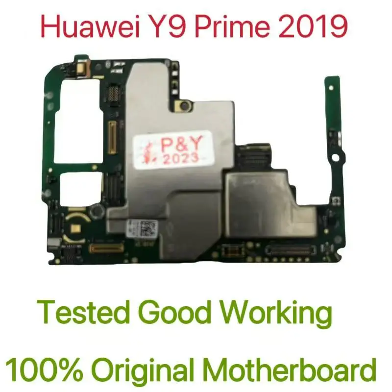 carte-mere-originale-debloquee-pour-huawei-y9-prime-2019-version-globale-circuit-imprime-principal-teste