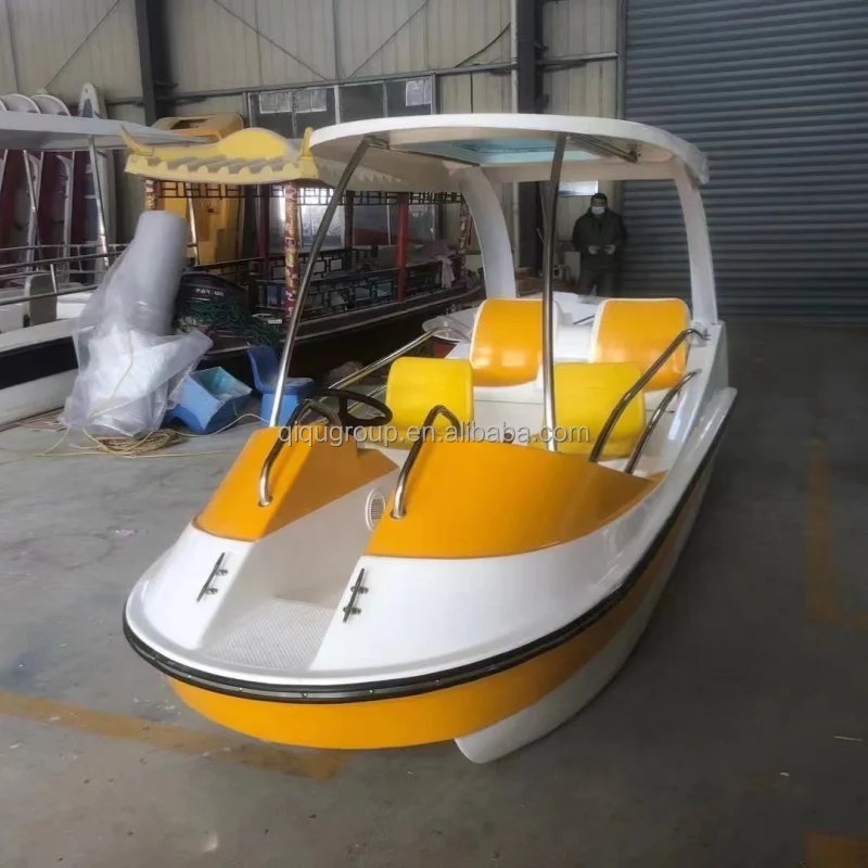 

Water Play Equipment Outdoor Activities Bumper Boats Electric Water Pedal Boat for 4 Person