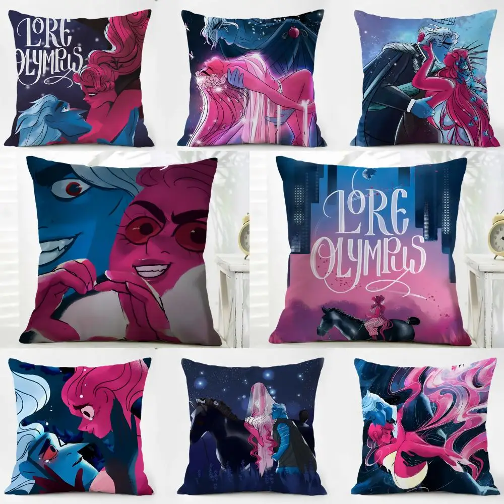 Fantasy Casual Myth Modernized L-Lore Olympus Cushion Cover Washable Linen Pillowcase Soft  for Daily Sofa Bed Home Room Decor