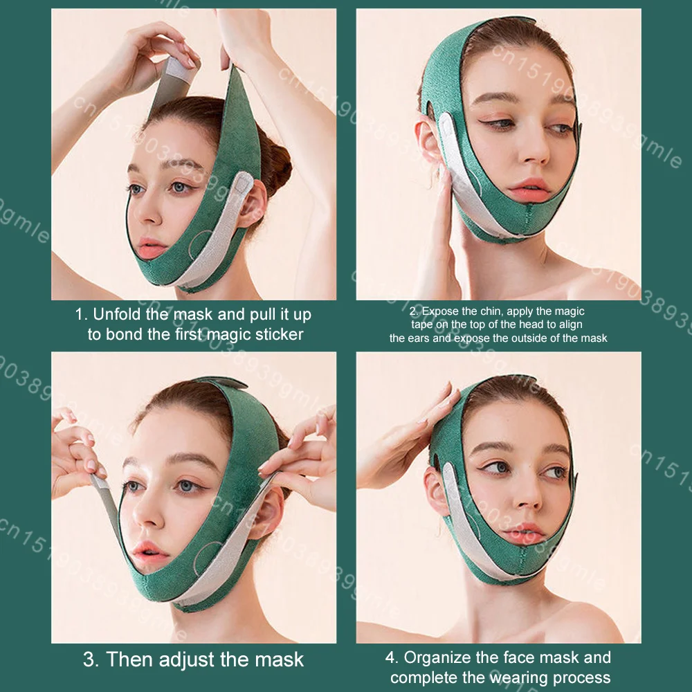 Face V Shaper Facial Slimming Bandage Relaxation Lift Up Belt Shape Lift Reduce Double Chin Face Thining Band Massage Slimmer