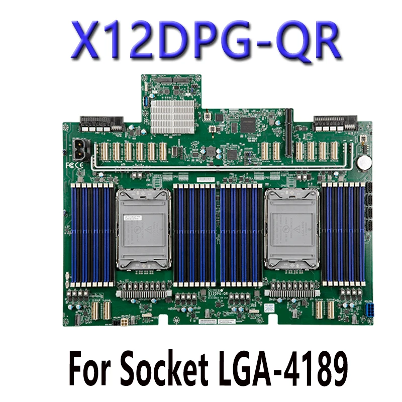 X12DPG-QR FOR Supermicro Motherboards DDR4-3200MHz  LGA-4189 PIN ChatGpt C621A processor Tested Well bofore shipping