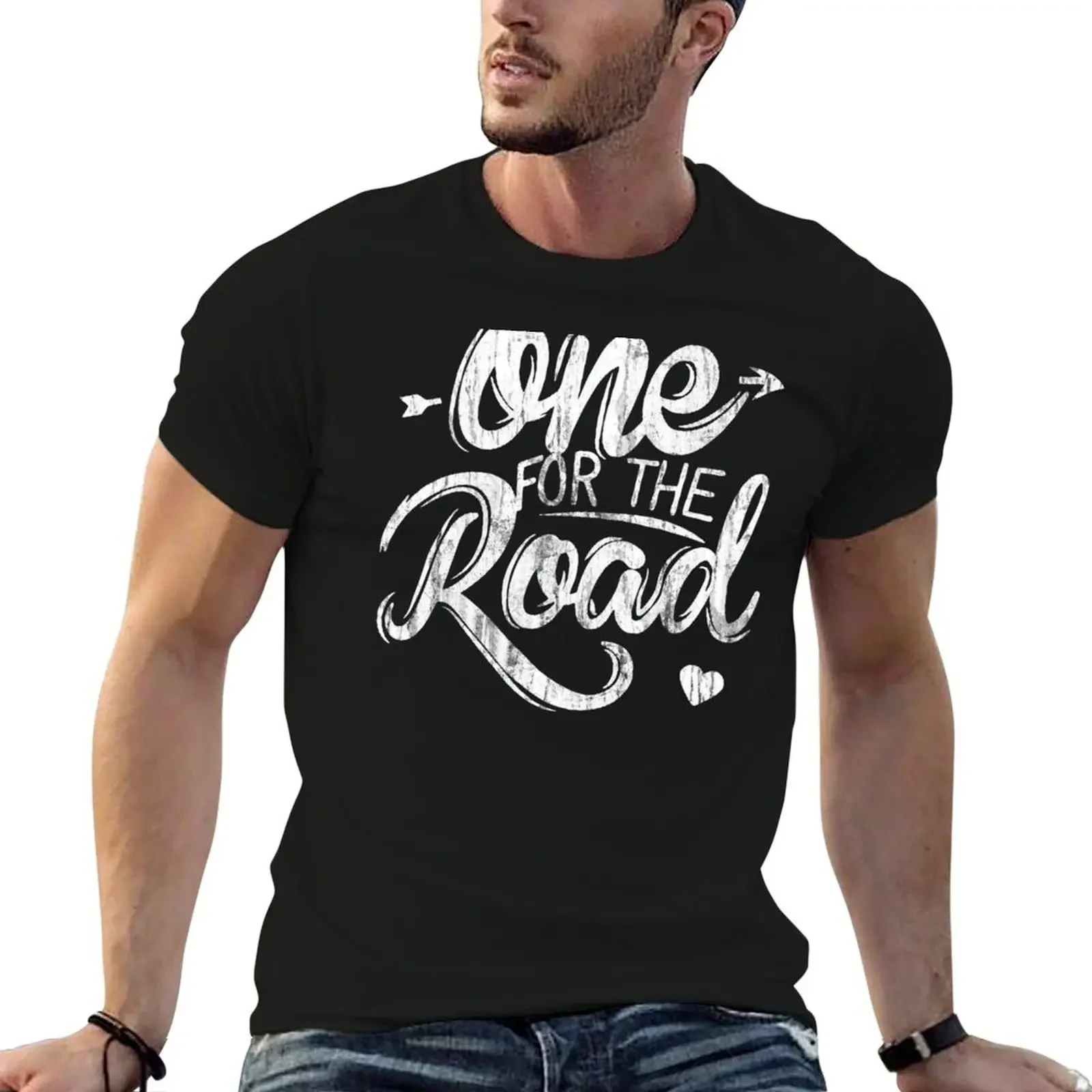 One For The Road Vintage T-Shirt vintage oversizeds T-shirt men