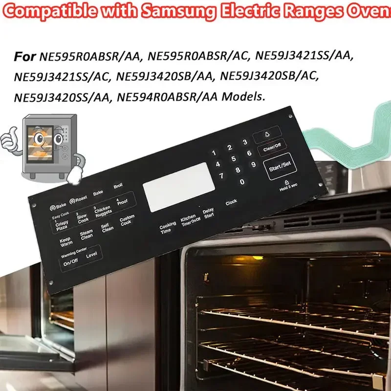 DG34-00020A Bereik Membraan Schakelaar Touchpad Voor Samsung Elektrische Range Ovens Vervangt Ap5623392, Ps4240764 Voor Ne594r0absr