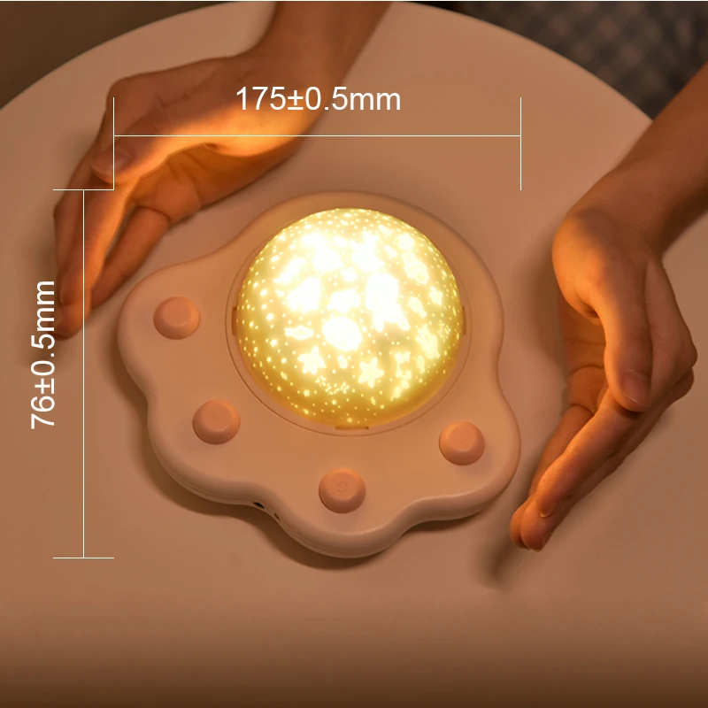 LED 프로젝터 램프 회전 야간 조명, 우주 분위기, 별이 빛나는 하늘 조명, 침대 옆 침실 조명, 게임 룸 뮤직박스 생일 선물