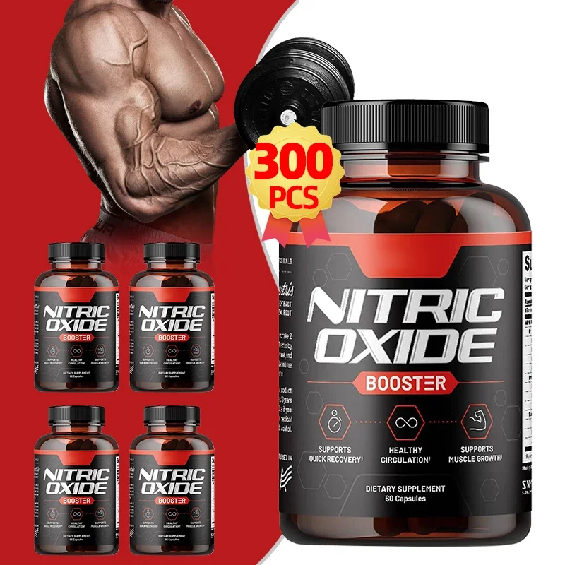 Nitric Oxide -L Arginine Strength-Helps Improve Workout Performance-Muscle Growth & Strengthening Non-Gmo