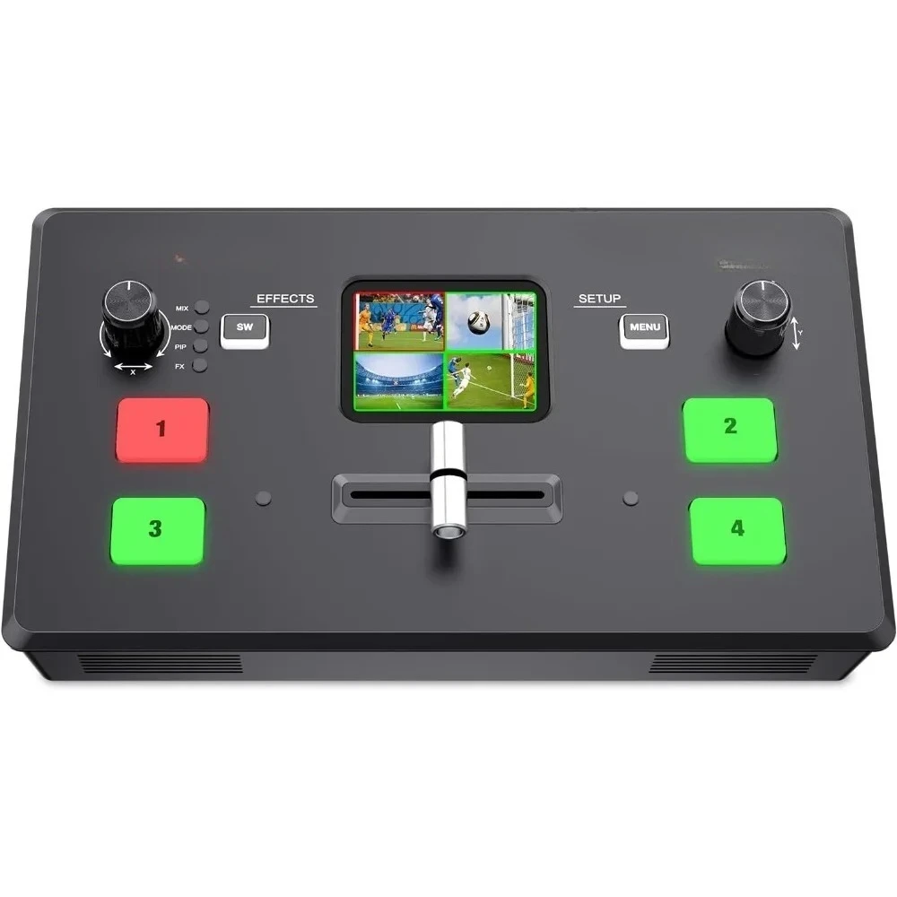 LIVEPRO L1 V1 Multi Camera Video Mixer Switcher 2 Inch LCD Display 4 x HDMI Inputs USB 3.0 Output Format