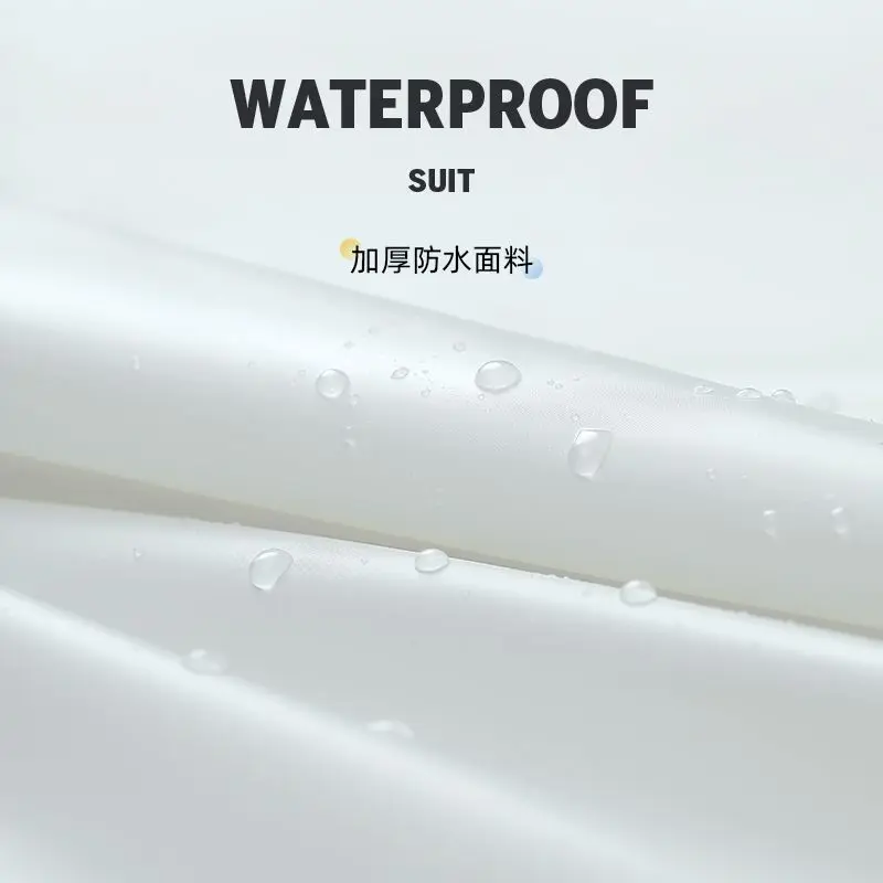 Fashion Adult Raincoat Rain Pants Split Set Thicken PVC Men Women Waterproof Motorcycle Riding Outdoor Hiking Camping Rain Coat