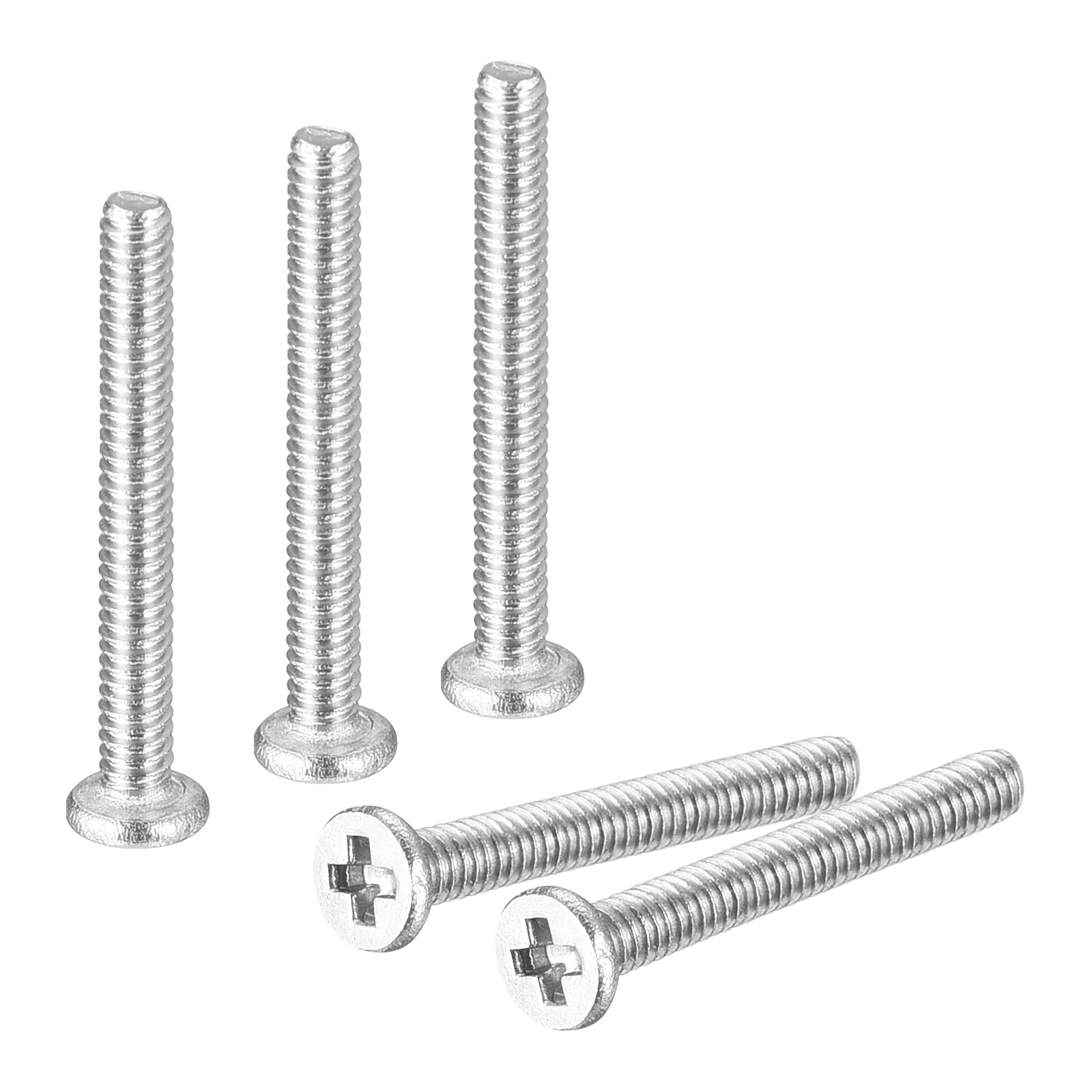 

20Pcs Flat Round Head Screws 304 Stainless Steel Phillips Drive Machine Screws Hardware Fastener for Furniture Connection