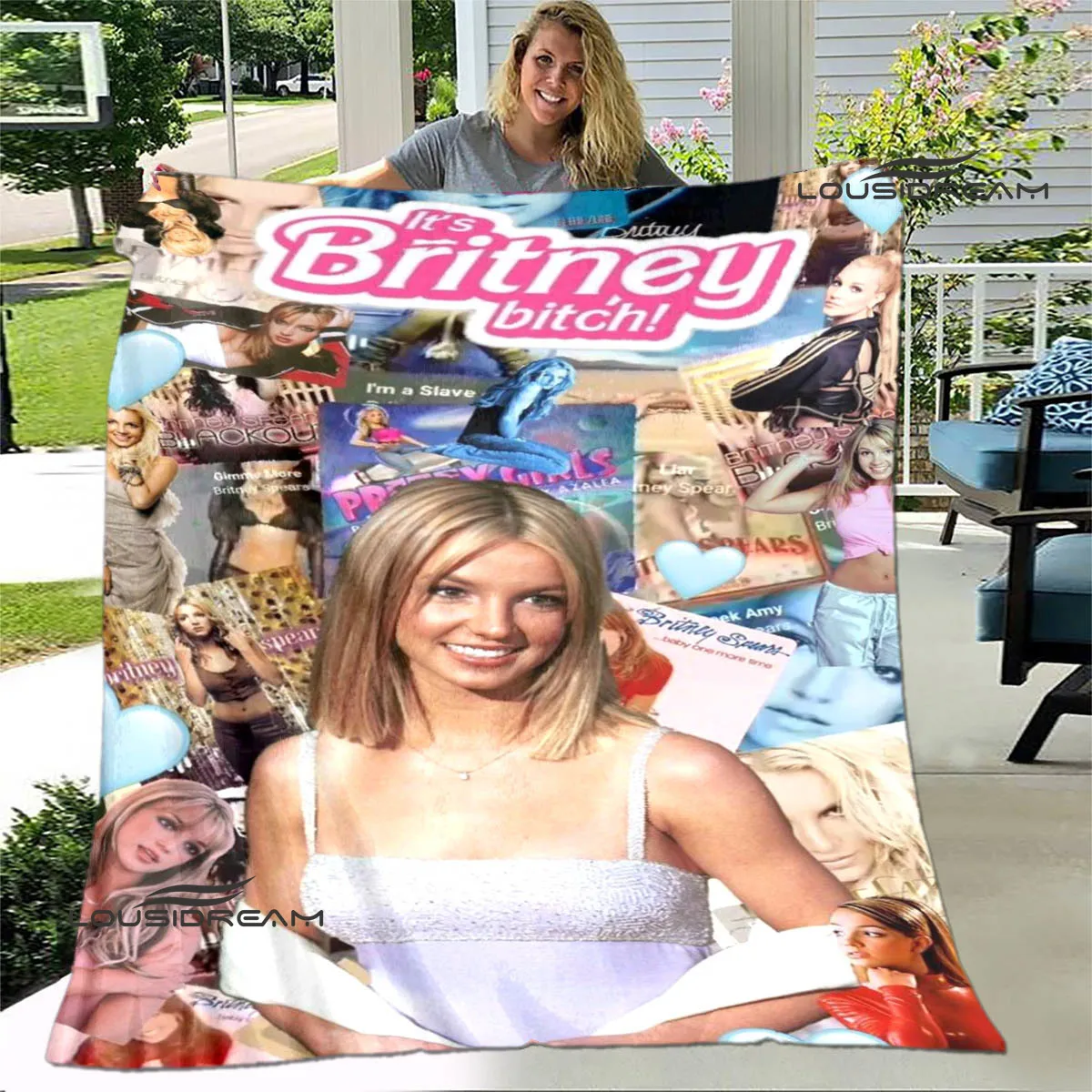 Star Britney Spears Printed blanket Flannel Warm blankets Soft and comfortable blanket bed linings cubre cama Birthday Gift