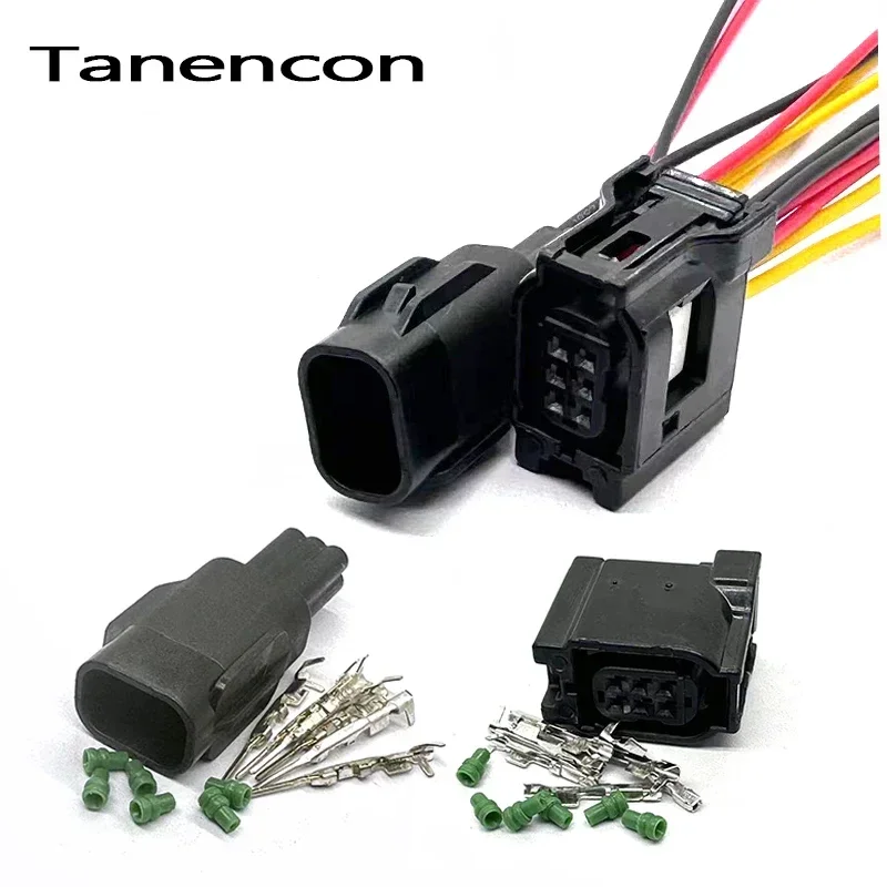 1 Set 6 Pin 0.6mm Male Female PDC Sensor Waterproof Connector for Toyota Corolla Lexus Reversing Radar Plug 6189-1142 6189-7042