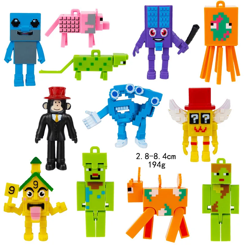 Steal A Brainrot Action Figure Ornaments 67 House 9 Job Strawberry Elephant Kawaii Desktop Decoration Fans Kids Christmas Gifts
