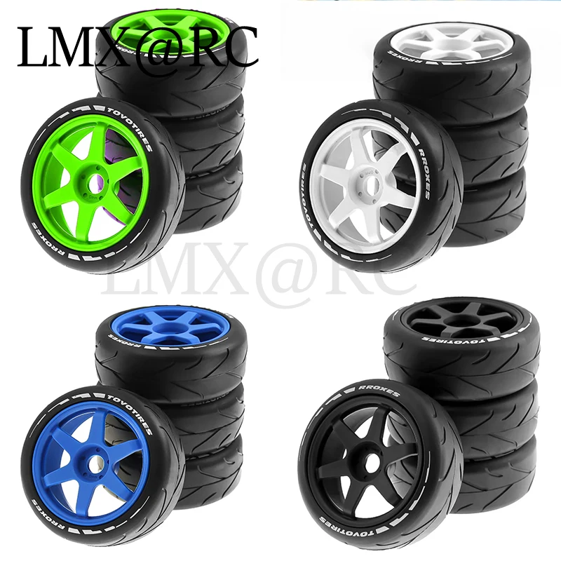 4 pcs 1/8 RC remote control flat running rally electric room tires 17mm for X3GT KM ARRMA 1/7 ZD SN Team C HSP 02