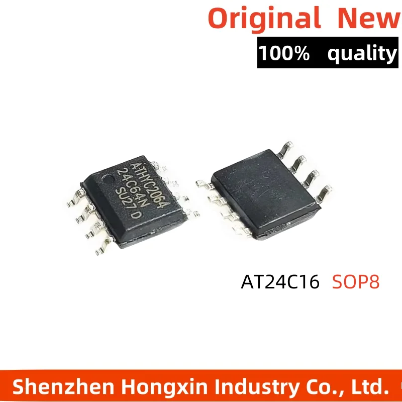 

10pcs new AT24C16 24C16BN 24C16N AT24C16N-10SU-2.7 SOP8 memory chip