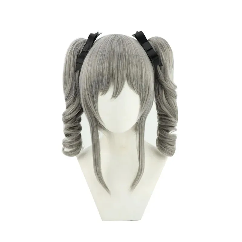 

NewIdolmaster Cinderella Girls Kanzaki Ranko Cosplay Wig 45cm Medium Long Grey Hair Wig Women Anime Costume Party Cosplay2025