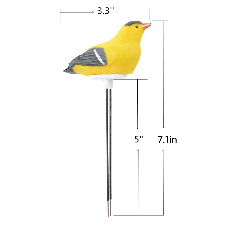 Soil Moisture Meter Watering Alarm Bird Plant Water Tester Hygrometer Sensor Gardening Tool Kit for Planter Water Remind