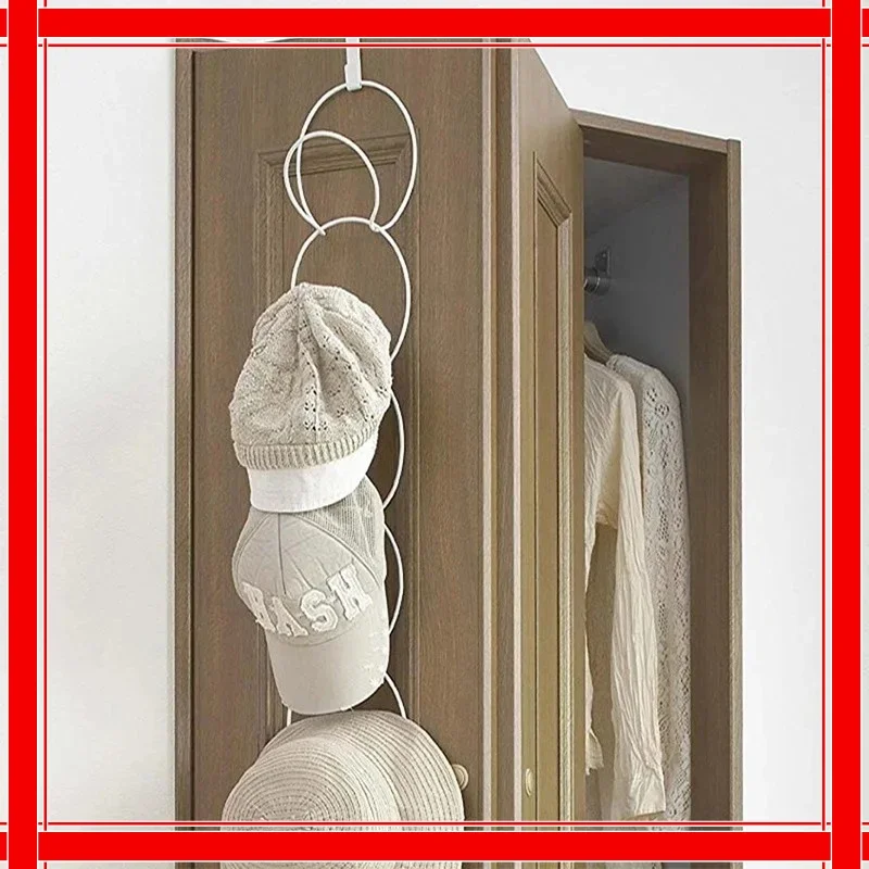 Hat Organizer Holder Cap Storage Rack Scarf Bag Hooks Round Shelf Closet Door Hanger Baseball Rack Home Tool