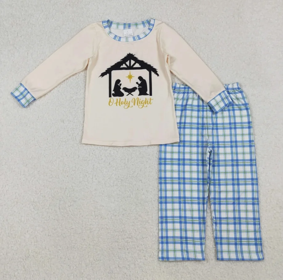 

Children Christmas Set Toddler Baby Boy Long Sleeve Top And Long Pants Outfits