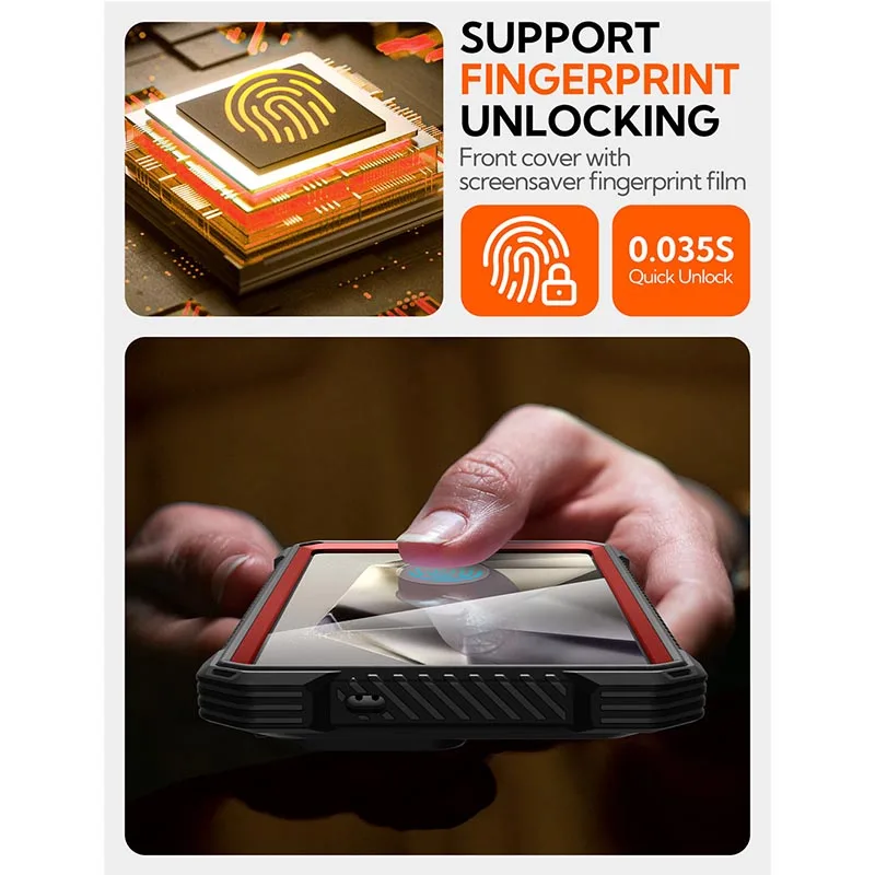 Do etui Samsung Galaxy S25 Ultra (wydanie 2025) 6,9" I-BLASON Armorbox Wytrzymałe etui na całą obudowę z wbudowaną osłoną ekranu — zdjęcie produktu 6