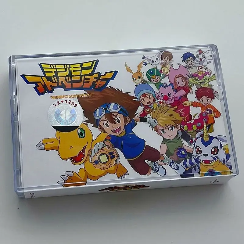 

Digimon Adventure Music Tapes Anime Music Magnetic Tape Cartoon Men Women Collecting Record Toys Commemorative Birthday Gift