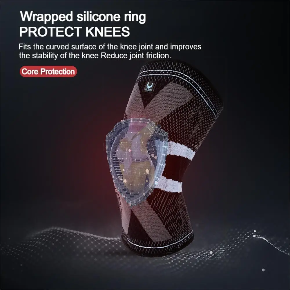 1pc Knee Brace Support with Side Stabilizers Patella Gel Knee Compression Sleeve for Knee Pain Meniscus Tear Injury Recovery