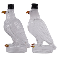 Eagle Shaped Whiskey Glass Decanter Wine Dispenser Glass Wine Bottle Gift for Father Husband Bar Decoration Eagle Liquor Bottle