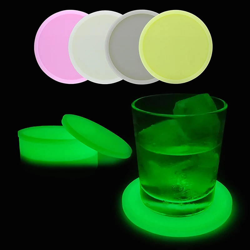 Luminous Household Water Coaster Glow In The Dark Car Water Coaster Universal Storage Mat Non-slip Mat for Car Water Cup Holder