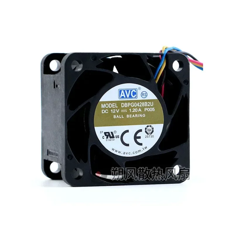 New for Taiwan Qihong AVC4CM Fan 4028 12V 1.20A Server Cooling Fan DBPG0428B2U High Performance Quiet Operation