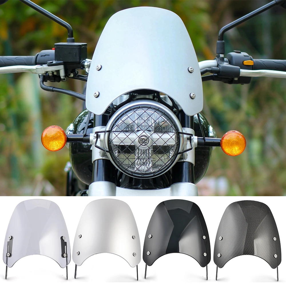 For Royal Enfield Super Meteor 650 ALL Year Windshield Windscreen Motorcycle Headlight Fairing Wind Deflectors