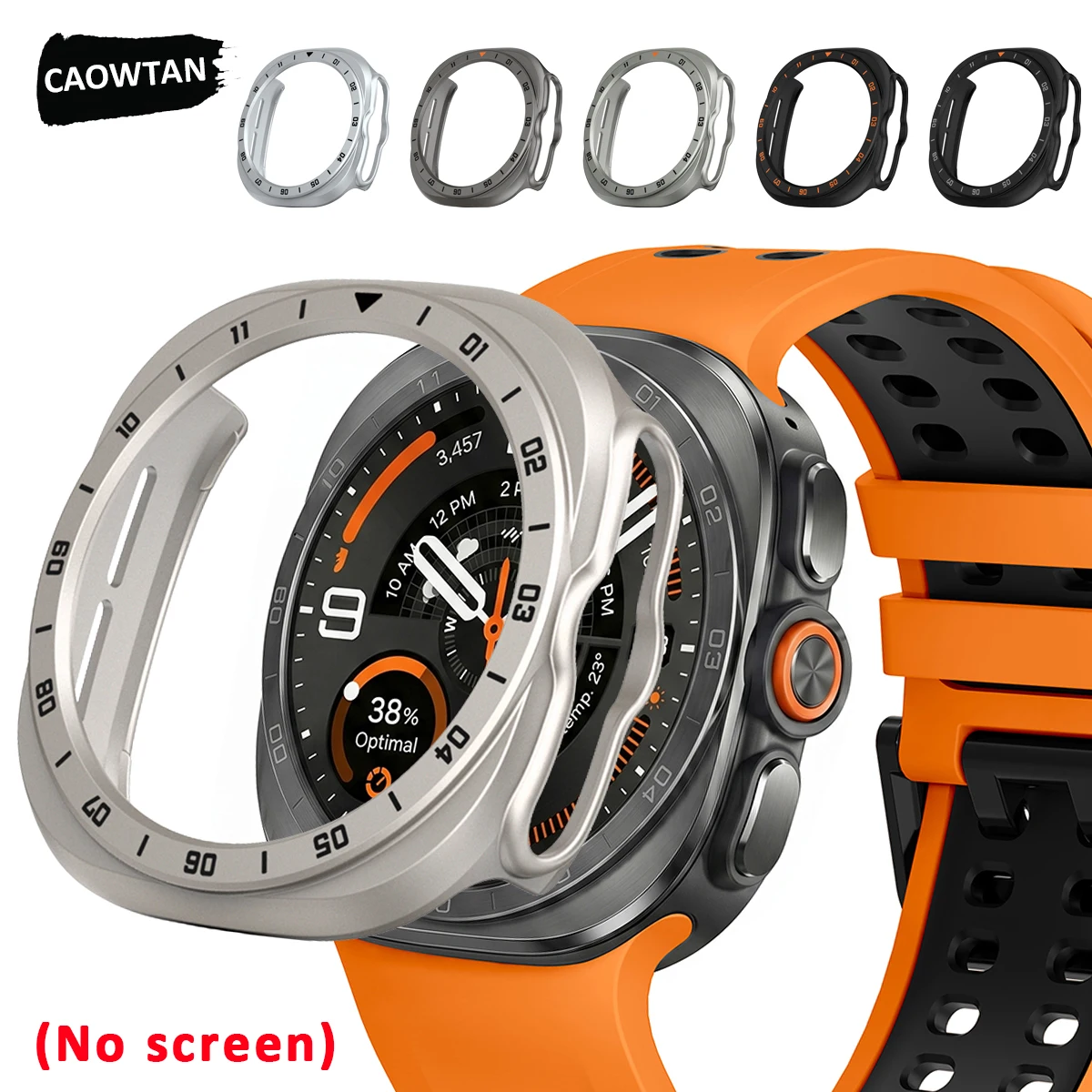Hollowed-out Case for Samsung Galaxy Watch ultra2 47mm Armor PC Protector Bumper for Galaxy Ultra2 Frame Protective correa Cover