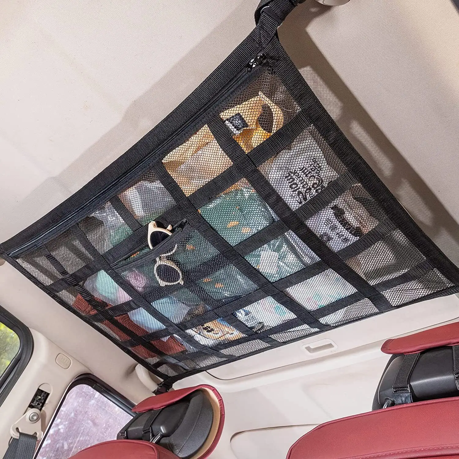 Car Ceiling Cargo Net Pocket,31.5