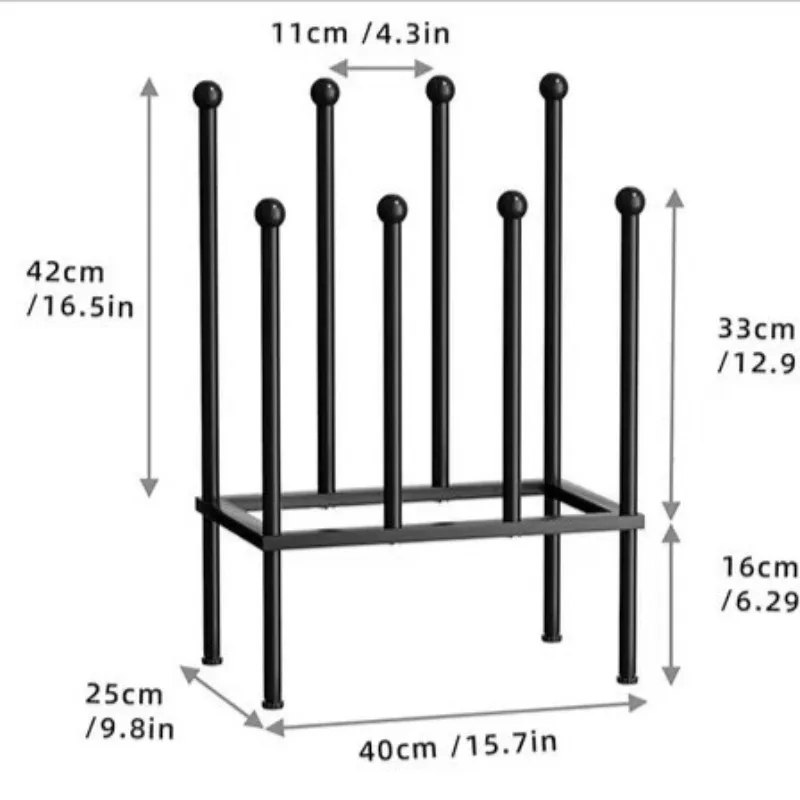 Creative Detachable and Assembled Boot Rack for Dormitory Indoor and Outdoor Snow Boot Racks, Iron Wrought Modern Minimalist