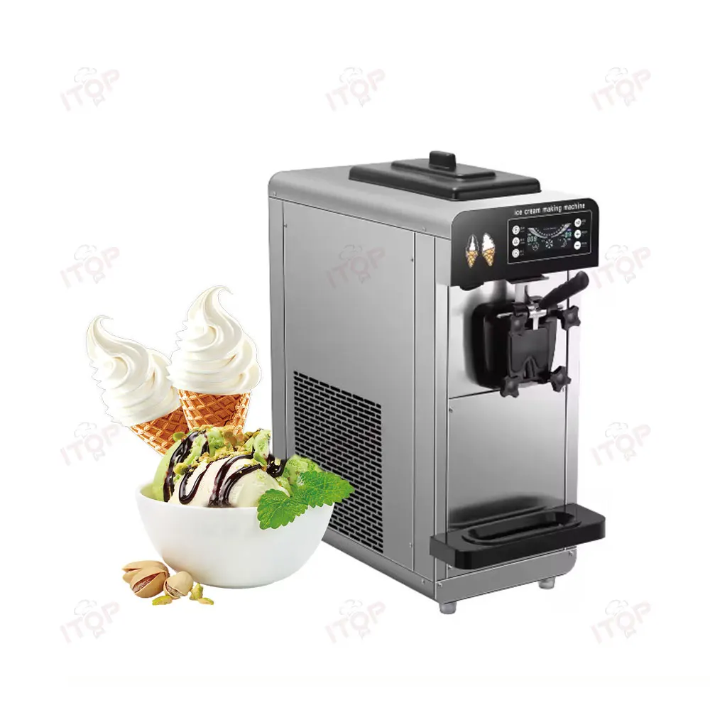 

Factory Sales Best Price Ice Cream Machine 6L Commercial Use Ice Cream Maker 1 Flavors Soft Ice Cream Machine