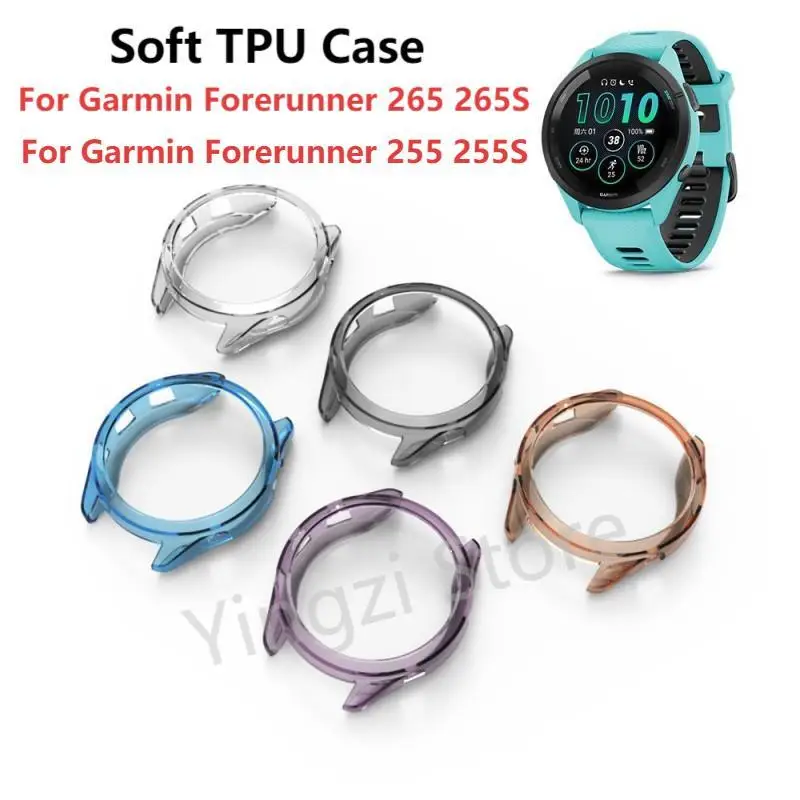 Neues weiches TPU-Hohlgehäuse für Garmin Forerunner 265 255 Smart Watch Cover Bumper Frame für Garmin Forerunner 265S 255S Zubehör