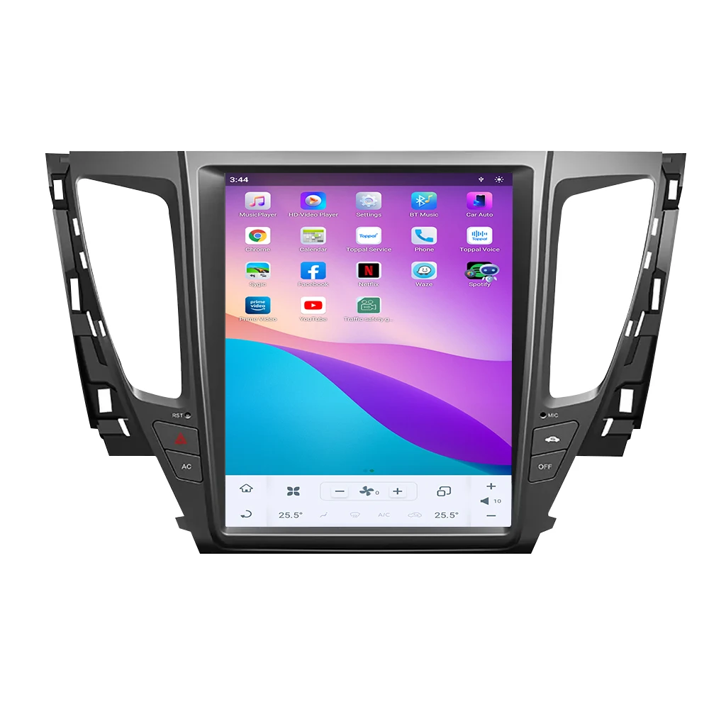 

For 12.1" Android 12 Car Radio 1 Din Mitsubishi Pajero Sport 2016 - 2019 GPS RDS DSP Mirror Link FM AM Full Touch 4G LTE
