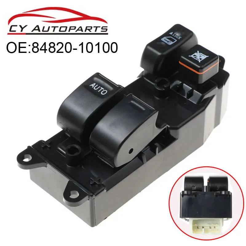 Baru Mobil Depan Kiri Driver Sisi Jendela Listrik Saklar Utama untuk Toyota Yaris Hiace 1999-2005 84820-10100 8482010100