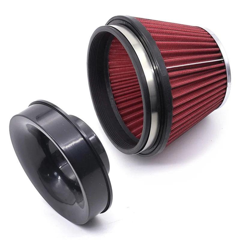 A99F-Universal Car 6Inch 89Mm High Flow Intake Air Filter Automobile Sport Racing Filter Parts
