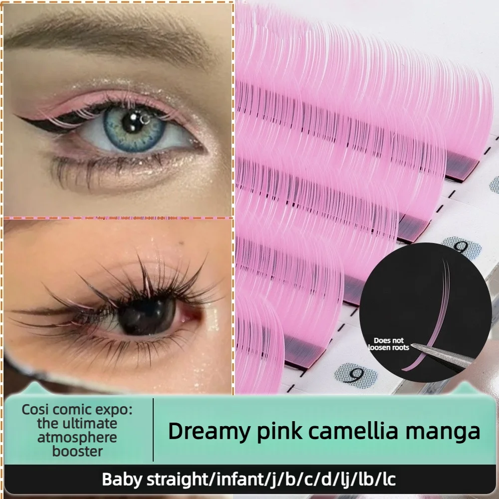 Dreamy Pink Camellia Flower Lashes | Soft White & Pink Hybrid | Cosplay & Comic Con MakeupComic Con & Dreamy Atmosphere Looks