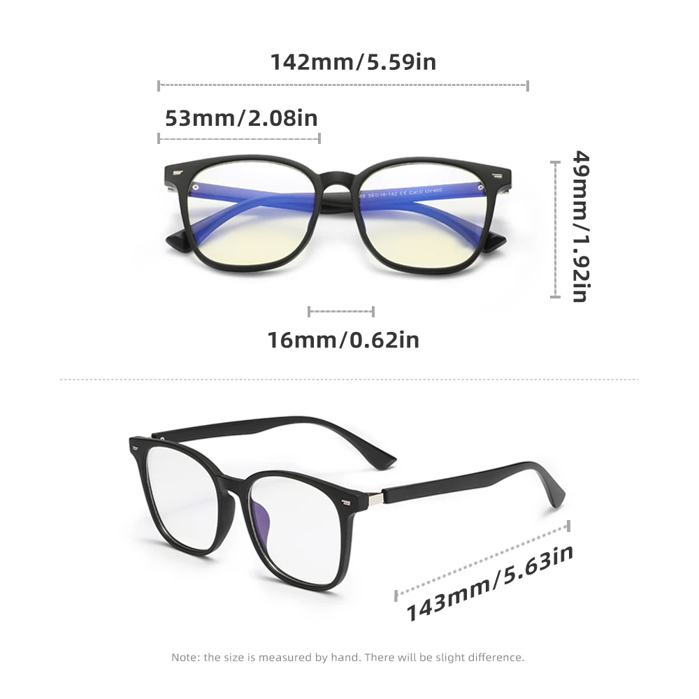 NINESUN Rectangle Blue Light Blocking Glasses Women Men Eyewear Anti Blue Ray Computer Relieve Fatigue Optical Lens Eyegalsses