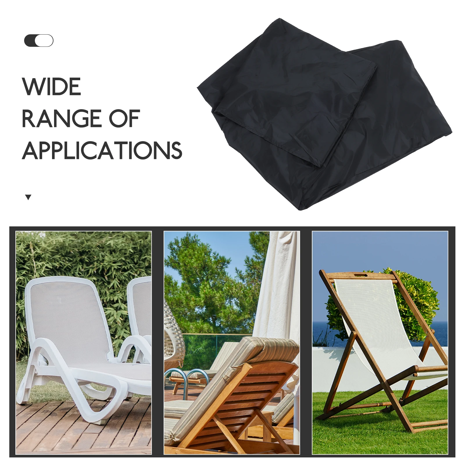 1pc Oxford Fabric Patio Chair Cover Waterproof Reusable Sun Rain Snow Protection Outdoor Garden Furniture Protector For