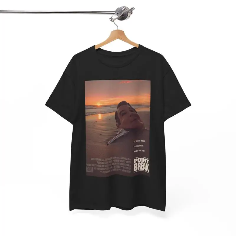 

Футболка Point Break, винтажная футболка с постером фильма 90-х годов, ретро Киану, плотный хлопок
