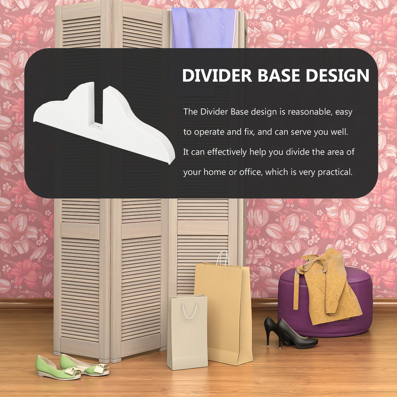 

Screen Divider Base PVC Plastic Divider Stand Sturdy Household Room Partition Support Bracket Office Home Privacy Screen Feet