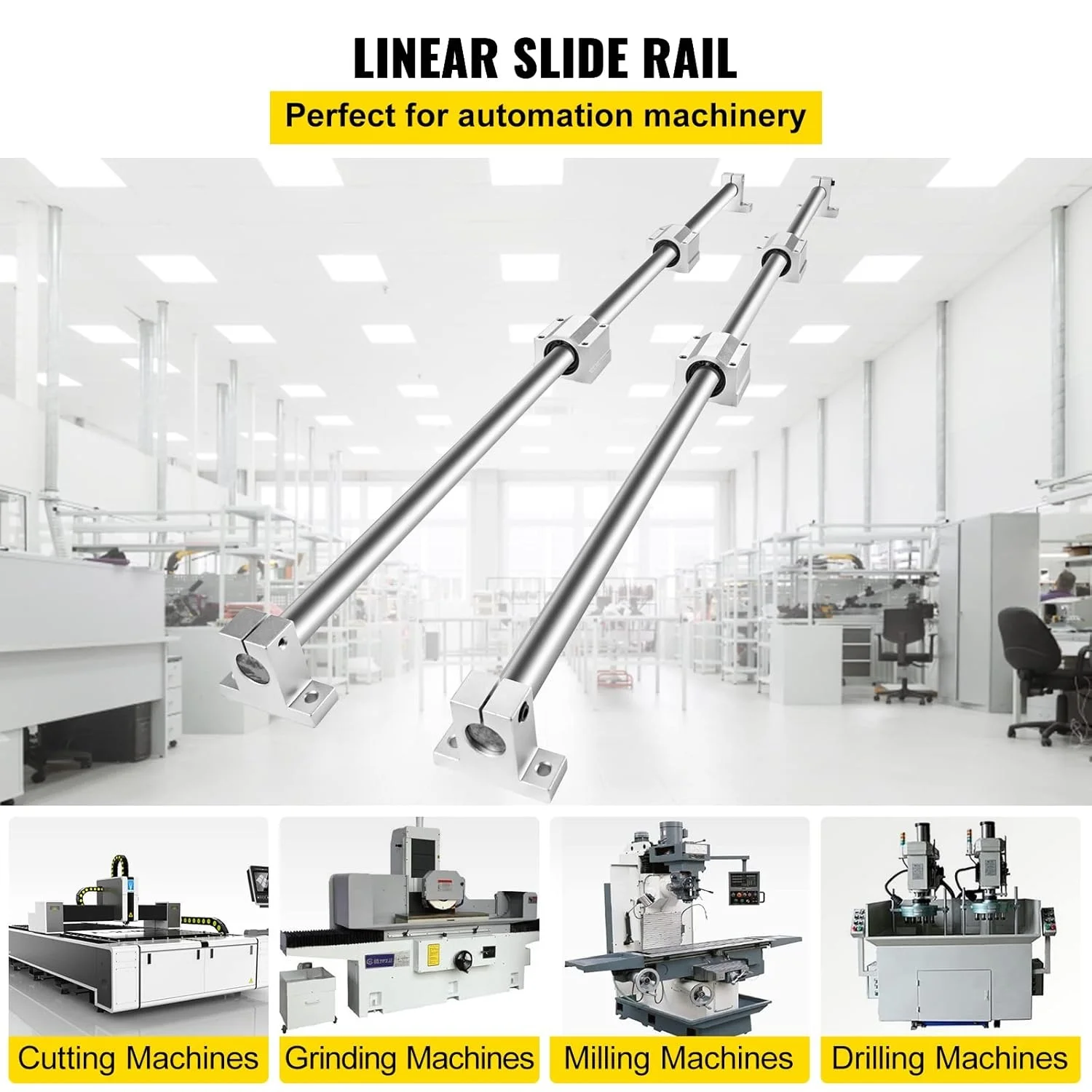 Best Linear Guide Slide Kit 20mm 1200mm Linear Bearing Block Bearing, Shaft Support