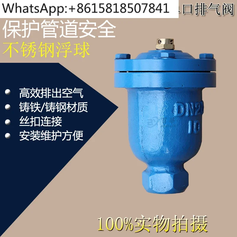 QB1 (P1) -10 Single Port Exhaust Valve, Cast Iron Flange Exhaust Valve, Automatic, Threaded Exhaust Valve