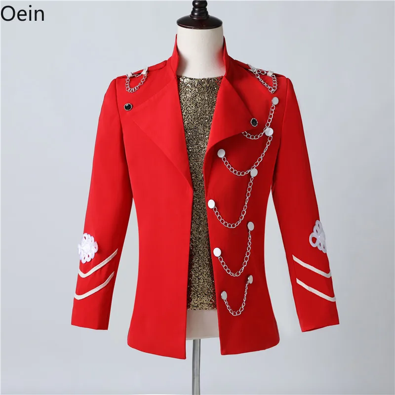 

Mens Short Slim Fit Jacket Button Coat Lapel Collar Formal Party DJ Blazer Dance