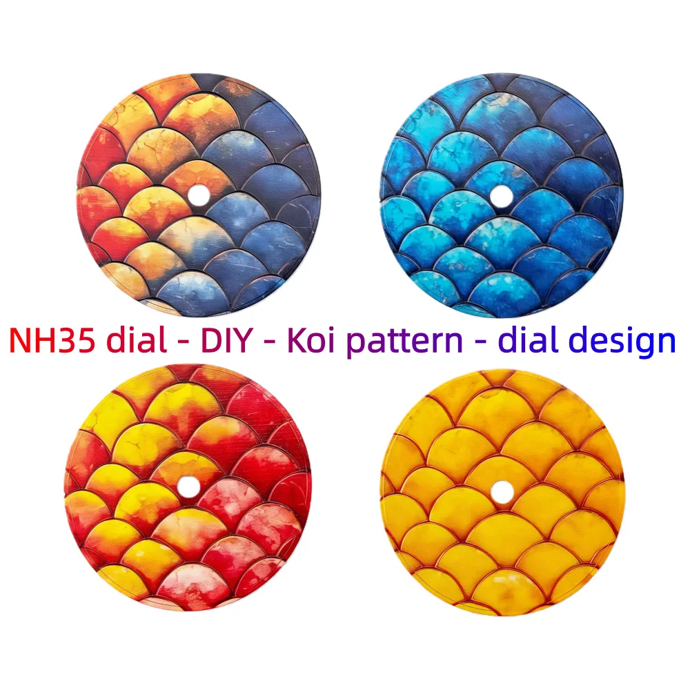 Customized NH35 Watch Face 28.5mm Dial NH35 NH36 Enamel Surface Dial Fit for NH35 NH36 7S26 Movement Watch Surface