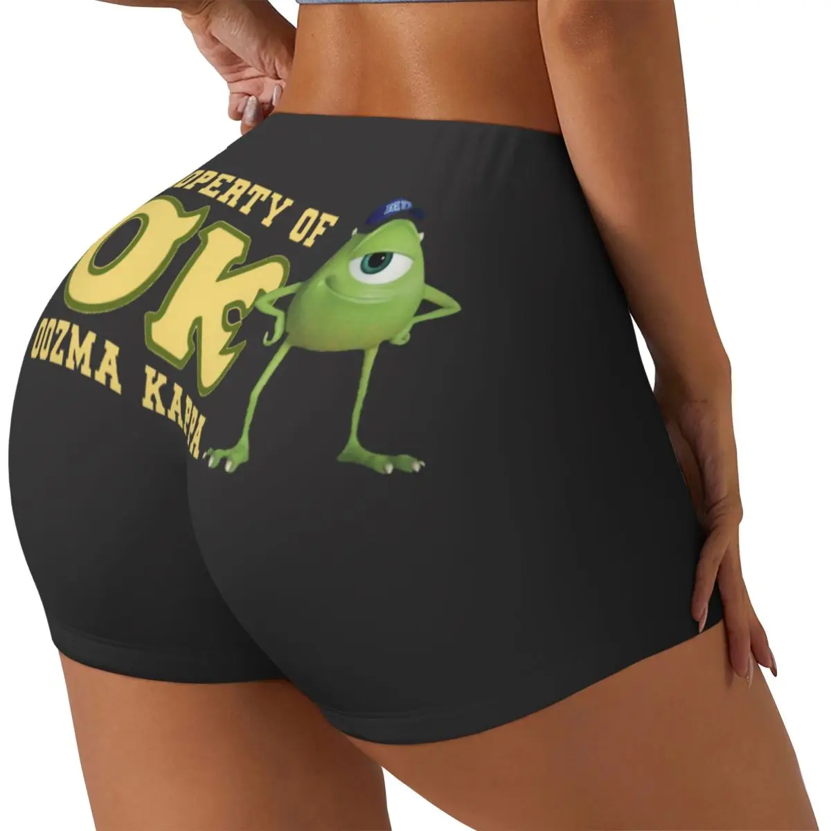 Custom Monsters University Mike - Property Of OK Workout Shorts Women Gym Volleyball Running Yoga Shorts