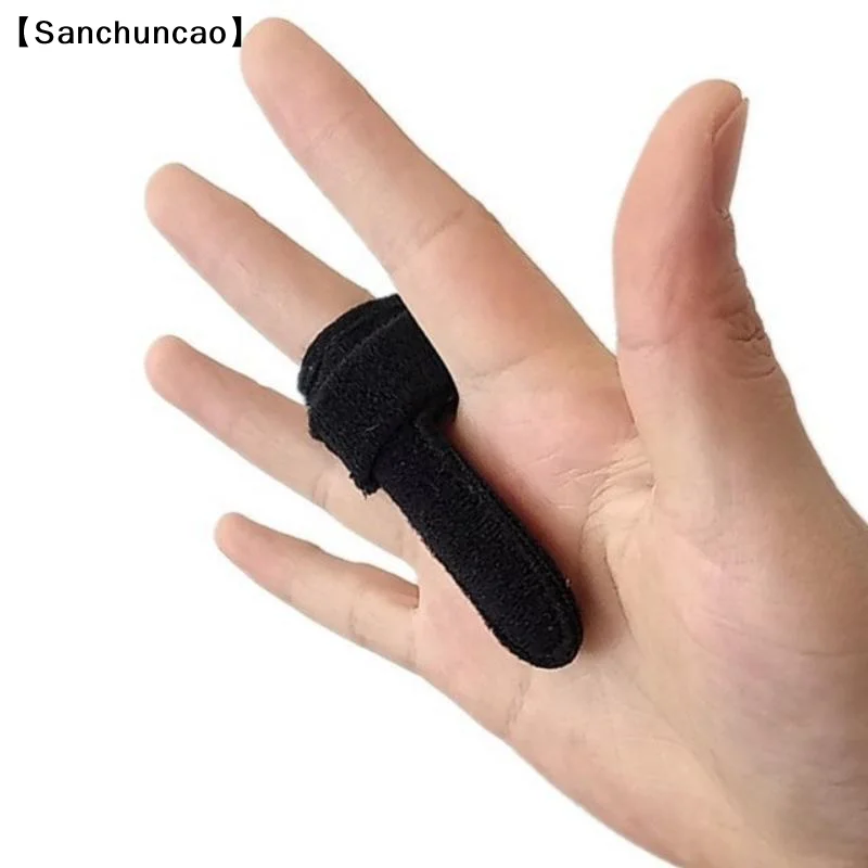 1Pcs Finger Splint Support Brace Adjustable Fabric Finger Protector For Injury Recovery Sports Protection〔San〕