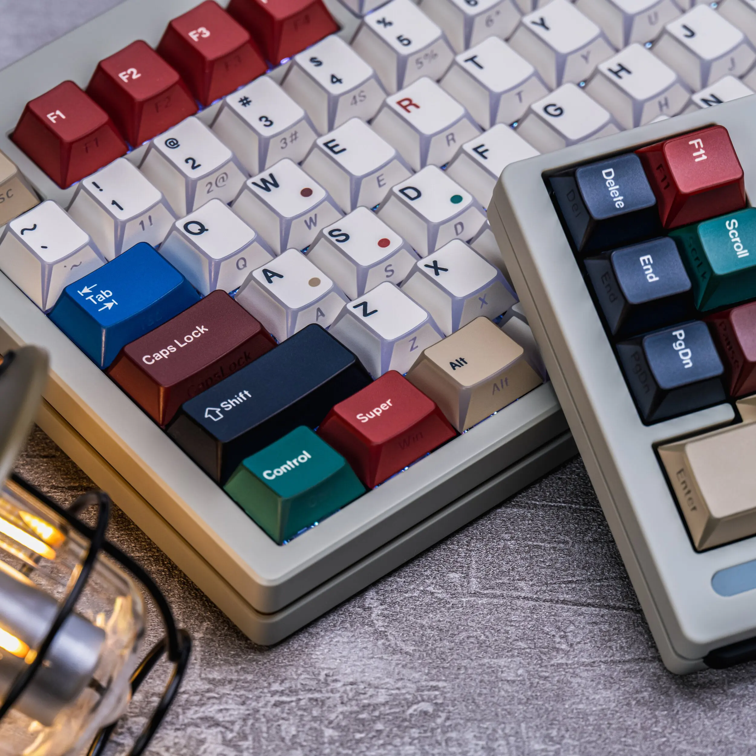 MAIMOOO Keycap Folding Shadow Mixed Light Side Water Chestnut  PBT Sublimation Cherry Translucent DIY Customized Keyboard Keycap