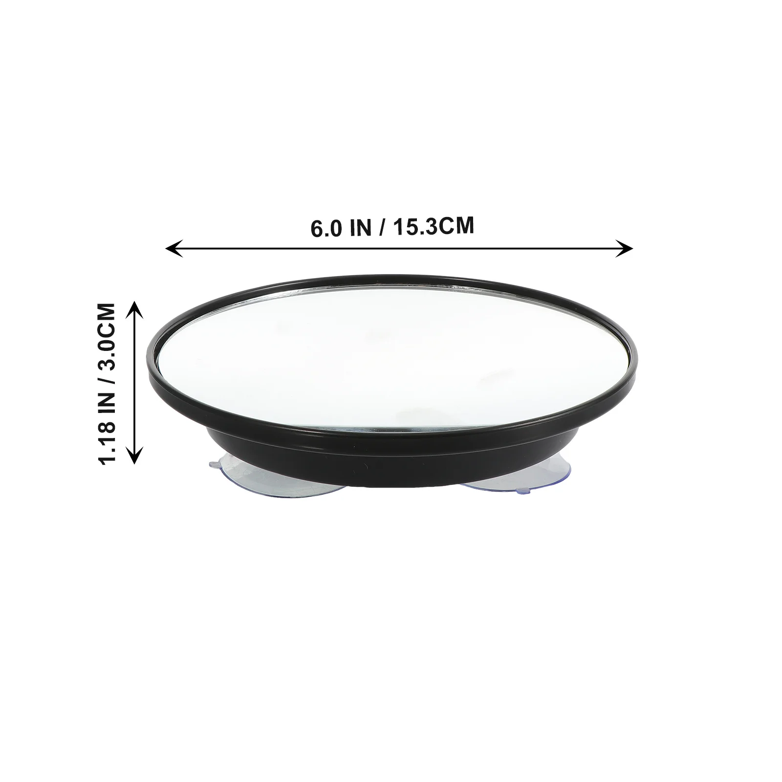 1 stuks zuignap make-upspiegel High-Definition vergrotende compacte spiegel Gemakkelijke muurplaatsing Handig